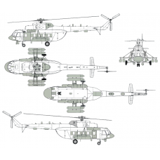 TC72115 Mil Mi-8MTV-5-1PR Conversion Detail Set 1/72 TC72115 Mil Mi-8MTV-5-1PR Conversion Detail Set 1/72