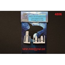 K4806 Mig - 31 Foxhound Gun GSh-6-23M 1/48