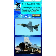 K4822 F - 16C Block 30/40; F - 16N Exhaust nozzles F110-GE-400 - opened 1/48
