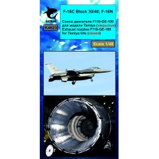 K4823 F - 16C Block 30/40; F - 16N Exhaust nozzles F110-GE-400 - closed 1/48