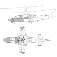 TC 72043 Kamov Ka-52 "Alligator" Conversion Detail Set 1/72 TC 72043 Kamov Ka-52 "Alligator" Conversion Detail Set 1/72
