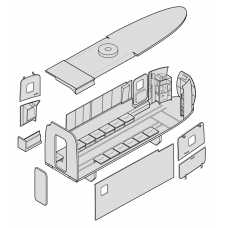 TC 72016 Kamov Ka29 "Helix-B" Cargo Compartment Set 1/72 TC 72016 Kamov Ka29 "Helix-B" Cargo Compartment Set 1/72
