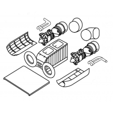 TC 72025 Kamov Ka-27 "Helix" Engine Detail Set 1/72 TC 72025 Kamov Ka-27 "Helix" Engine Detail Set 1/72