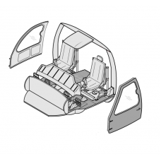 TC72127 Sikorsky HH-60H Resquehawk Cockpit Detail Set 1/72 TC72127 Sikorsky HH-60H Resquehawk Cockpit Detail Set 1/72